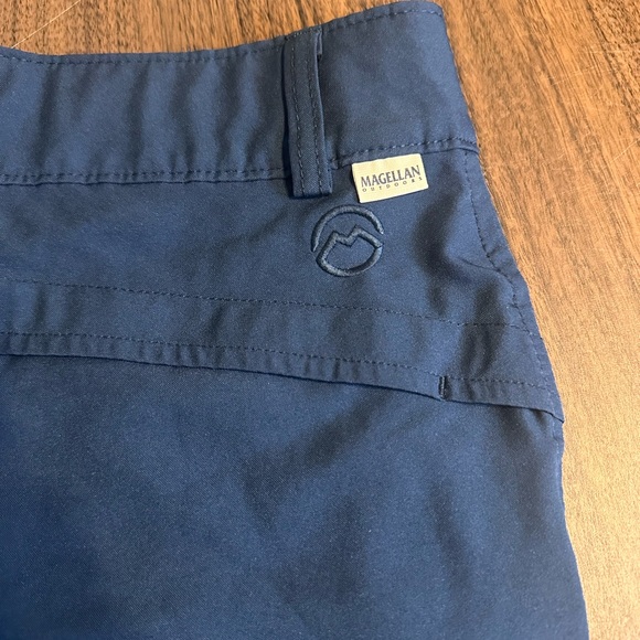 Magellan Outdoors Women's Navy Cargo Shorts - Picture 3 of 4
